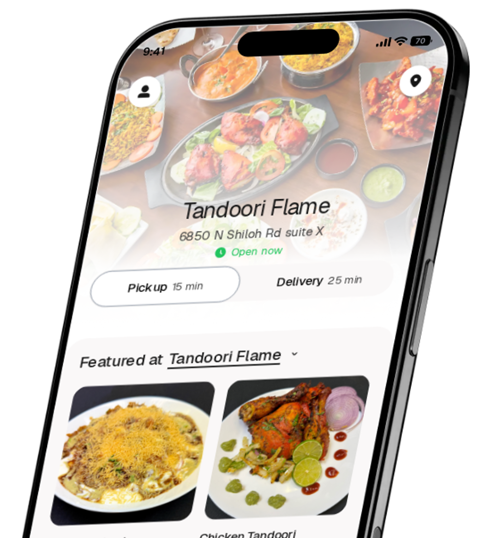 Tandoori Flame app preview